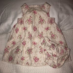 Janie and Jack 0/3 dress with bloomer cover